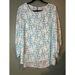 Chauss New York Tiered Top Size L Boho Flowy Summer Vacation Closet Staple